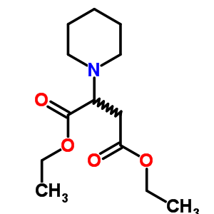 2-(1-哌啶)丁二酸二乙酯結(jié)構(gòu)式_79089-47-7結(jié)構(gòu)式
