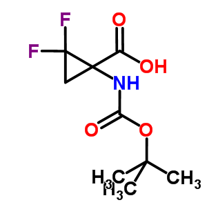 1-(Tert-butoxycarbonylamino)-2,2-difluorocyclopropanecarboxylic acidStructure,796882-45-6Structure 1-(Tert-butoxycarbonylamino)-2,2-difluorocyclopropanecarboxylic acid Structure,796882-45-6Structure