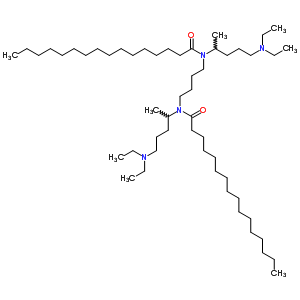 N,N-1,4-丁烷二基雙[n-[4-(二乙基氨基)-1-甲基丁基]-十六烷酰胺結(jié)構(gòu)式_79692-29-8結(jié)構(gòu)式