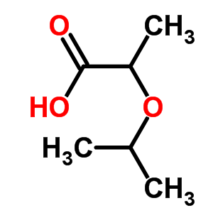 2-異丙氧基丙酸結(jié)構(gòu)式_79885-46-4結(jié)構(gòu)式