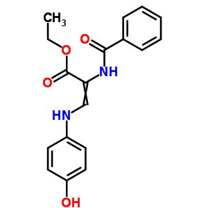 2-(苯甲?；被?-3-[(4-羥基苯基)氨基]-2-丙酸乙酯結(jié)構(gòu)式_80548-07-8結(jié)構(gòu)式