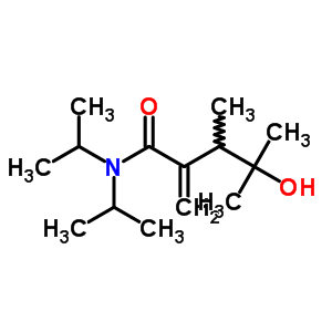 4-羥基-3,4-二甲基-2-亞甲基-N,N-雙(1-甲基乙基)-戊酰胺結(jié)構(gòu)式_81011-47-4結(jié)構(gòu)式