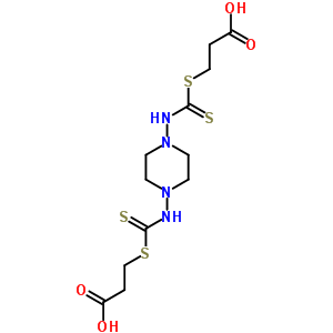 3-[[4-(2-羧基乙基磺?；驶虼被?哌嗪-1-基]硫代氨基甲?；酋；鵠丙酸結(jié)構(gòu)式_81468-03-3結(jié)構(gòu)式
