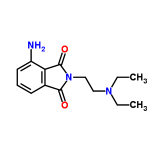 4-氨基-2-(2-二乙基氨基乙基)異吲哚-1,3-二酮結構式_81994-66-3結構式