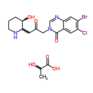 Halofuginone lactateStructure,82186-71-8Structure Halofuginone lactate Structure,82186-71-8Structure