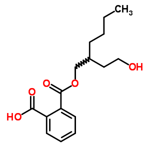 單(2-​(2-​羥基乙基)​己基)鄰苯二甲酸酯結構式_82975-94-8結構式