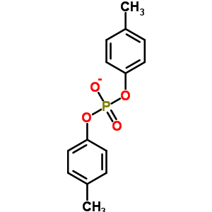 二-p-甲苯基-磷酸酯結構式_843-24-3結構式