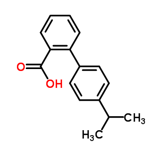 4-異丙基聯(lián)苯-2-羧酸結(jié)構(gòu)式_84392-25-6結(jié)構(gòu)式