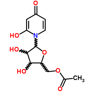 1-(5-o-乙?；?.beta.-d-呋核亞硝脲)-4-羥基-2(1H)-吡啶酮結(jié)構(gòu)式_84909-81-9結(jié)構(gòu)式