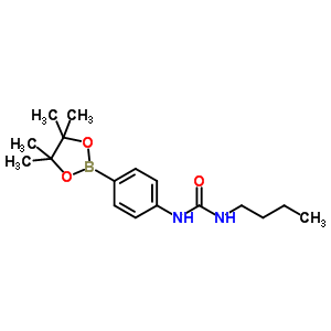 1-Butyl-3-[4-(4,4,5,5-tetramethyl-1,3,2-dioxaborolan-2-yl)phenyl]urea Structure,850567-59-8Structure
