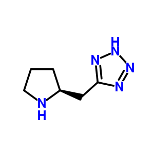 (S)-5-吡咯烷-2-甲基-1H-四唑結(jié)構(gòu)式_851394-30-4結(jié)構(gòu)式
