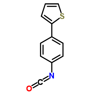 2-(4-異氰酰基苯基)噻吩結(jié)構(gòu)式_852180-40-6結(jié)構(gòu)式