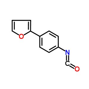 2-(4-異氰酰基苯基)呋喃結(jié)構(gòu)式_859850-66-1結(jié)構(gòu)式
