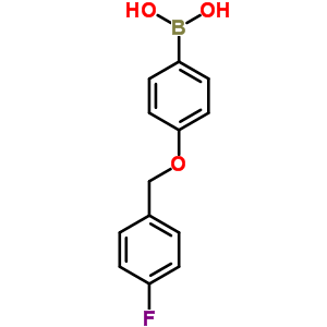 4-(4-氟芐氧基)苯硼酸結(jié)構(gòu)式_871125-82-5結(jié)構(gòu)式