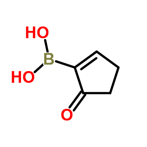 2-硼-2-環(huán)戊烯酮結(jié)構(gòu)式_871329-71-4結(jié)構(gòu)式