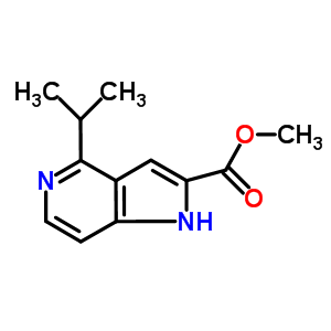 1H-pyrrolo[2,3-c]pyridine-2-carboxylic acid, 4-(1-methylethyl)-, methyl ester Structure,871583-19-6Structure