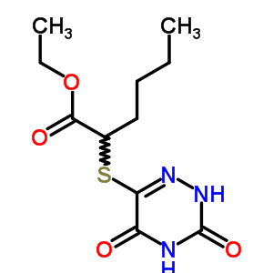 2-[(3,5-二氧代-2H-1,2,4-噻嗪-6-基)磺?；鵠己酸乙酯結(jié)構(gòu)式_87202-56-0結(jié)構(gòu)式