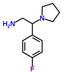 2-(4-氟苯基)-2-吡咯烷-1-基乙胺結(jié)構(gòu)式_876710-64-4結(jié)構(gòu)式