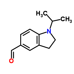 1-異丙基-2,3-二氫-1H-吲哚-5-甲醛結(jié)構(gòu)式_876710-70-2結(jié)構(gòu)式