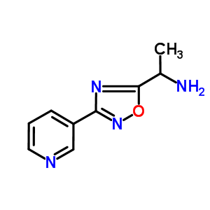 [1-(3-吡啶-3-基-1,2,4-噁二唑-5-基)乙基]胺 三氟乙酸酯結(jié)構(gòu)式_876710-85-9結(jié)構(gòu)式