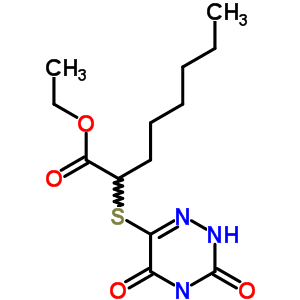 2-[(3,5-二氧代-2H-1,2,4-噻嗪-6-基)磺?；鵠辛酸乙酯結(jié)構(gòu)式_87733-47-9結(jié)構(gòu)式