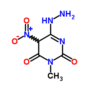 6-Hydrazinyl-3-methyl-5-nitro-5h-pyrimidine-2,4-dioneStructure,880-83-1Structure 6-Hydrazinyl-3-methyl-5-nitro-5h-pyrimidine-2,4-dione Structure,880-83-1Structure