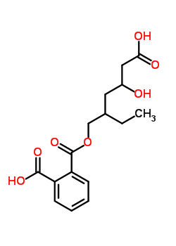 單(5-​羧基-​2-​乙基-​4-​羥基戊基)鄰苯二甲酸酯結(jié)構(gòu)式_88162-10-1結(jié)構(gòu)式