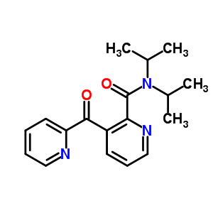 N,N-雙(1-甲基乙基)-3-(2-吡啶羰基)-2-吡啶羧酰胺結(jié)構(gòu)式_88329-48-0結(jié)構(gòu)式