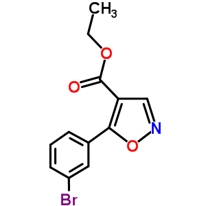 (9ci)-5-(3-溴苯基)-4-異噁唑羧酸乙酯結(jié)構(gòu)式_887407-90-1結(jié)構(gòu)式