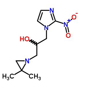 alpha-((2,2-二甲基-1-氮丙啶)甲基)-2-硝基-1H-咪唑-1-乙醇結(jié)構(gòu)式_88876-92-0結(jié)構(gòu)式