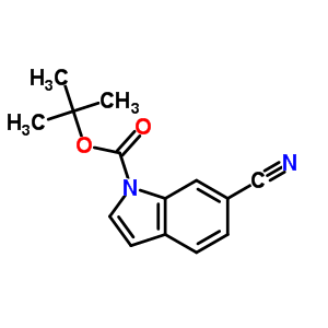 1-Boc-6-氰基吲哚結(jié)構(gòu)式_889676-34-0結(jié)構(gòu)式