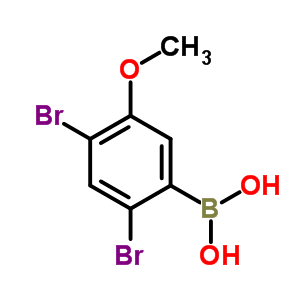 (2,4-Dibromo-5-methoxy)benzeneboronic acidStructure,89677-46-3Structure (2,4-Dibromo-5-methoxy)benzeneboronic acid Structure,89677-46-3Structure
