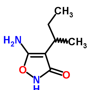(7ci)-5-氨基-4-仲丁基-4-異噁唑啉-3-酮結(jié)構(gòu)式_89851-83-2結(jié)構(gòu)式