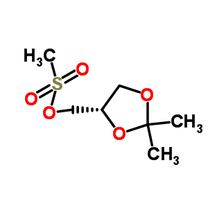 (S)-o-異亞丙基甲磺酸甘油酯結構式_90129-42-3結構式