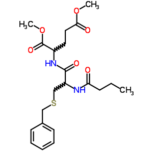 2-[[3-芐基磺?；?2-(丁?；被?丙酰基]氨基]戊二酸二甲酯結(jié)構(gòu)式_90709-68-5結(jié)構(gòu)式
