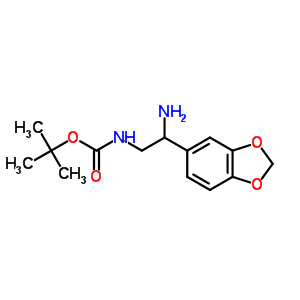 (2-氨基-2-苯并[1,3]二氧代-5-基-乙基)-氨基甲酸叔丁酯結(jié)構(gòu)式_912762-94-8結(jié)構(gòu)式