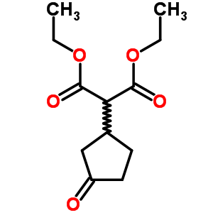 2-(3-氧代環(huán)戊基)丙二酸二乙酯結(jié)構(gòu)式_91766-21-1結(jié)構(gòu)式