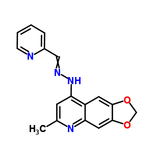 2-吡啶羧醛,  (6-甲基-1,3-二氧代[4,5-g]喹啉-8-基)肼酮結(jié)構(gòu)式_91919-05-0結(jié)構(gòu)式