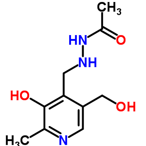 (7CI)-2-[[3-羥基-5-(羥基甲基)-2-甲基-4-吡啶]甲基]乙酸肼結(jié)構(gòu)式_91977-74-1結(jié)構(gòu)式