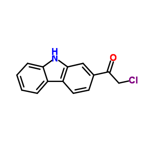1-(9h-咔唑-2-基)-2-氯-乙酮結構式_92161-43-8結構式