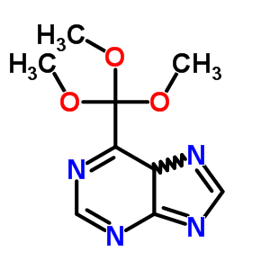 6-(三甲氧基甲基)-5H-嘌呤結構式_92985-80-3結構式