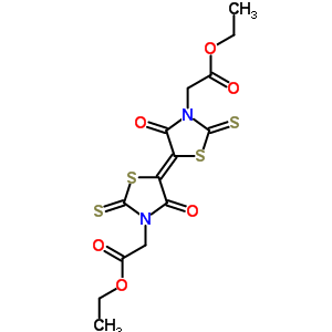 2-[(5e)-5-[3-(乙氧基羰基甲基)-4-氧代-2-磺?；?噻唑啉-5-基]-4-氧代-2-磺?；?噻唑啉-3-基]乙酸乙酯結(jié)構(gòu)式_93719-13-2結(jié)構(gòu)式