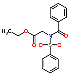 2-(苯磺?；?苯甲酰基-氨基)乙酸乙酯結(jié)構(gòu)式_93818-52-1結(jié)構(gòu)式