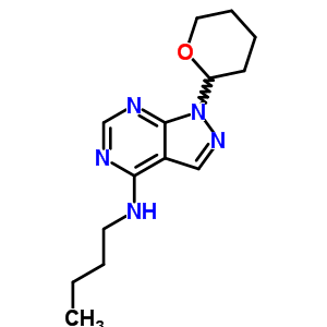 n-丁基-1-(四氫-2H-吡喃-2-基)-1H-吡唑并[3,4-d]嘧啶-4-胺結(jié)構(gòu)式_93895-93-3結(jié)構(gòu)式