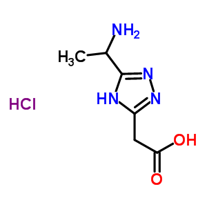 [5-(1-Amino-ethyl)-4h-[1,2,4]triazol-3-yl]-acetic acidhydrochloride Structure,951625-86-8Structure