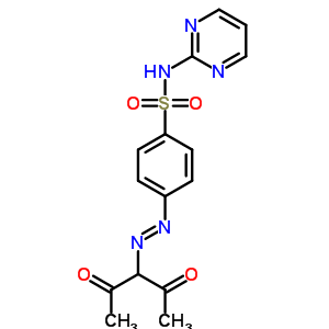 4-[2-(1-乙?；?2-氧代丙基)二氮雜烯]-n-2-嘧啶-苯磺酰胺結(jié)構(gòu)式_977-20-8結(jié)構(gòu)式